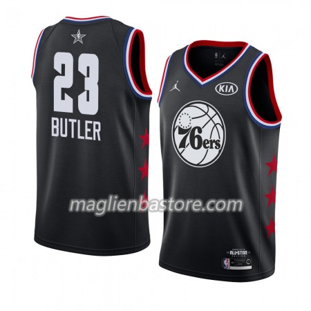 Maglia Philadelphia 76ers Jimmy Butler 23 2019 All-Star Jordan Brand Nero Swingman - Uomo